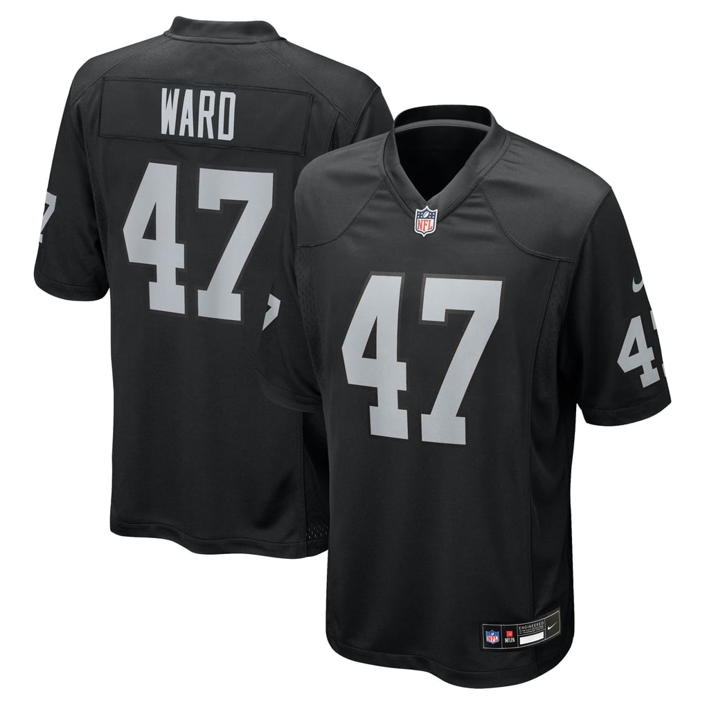 Men's Las Vegas Raiders Alex Ward Nike  Black Team Game Jersey - Image 2