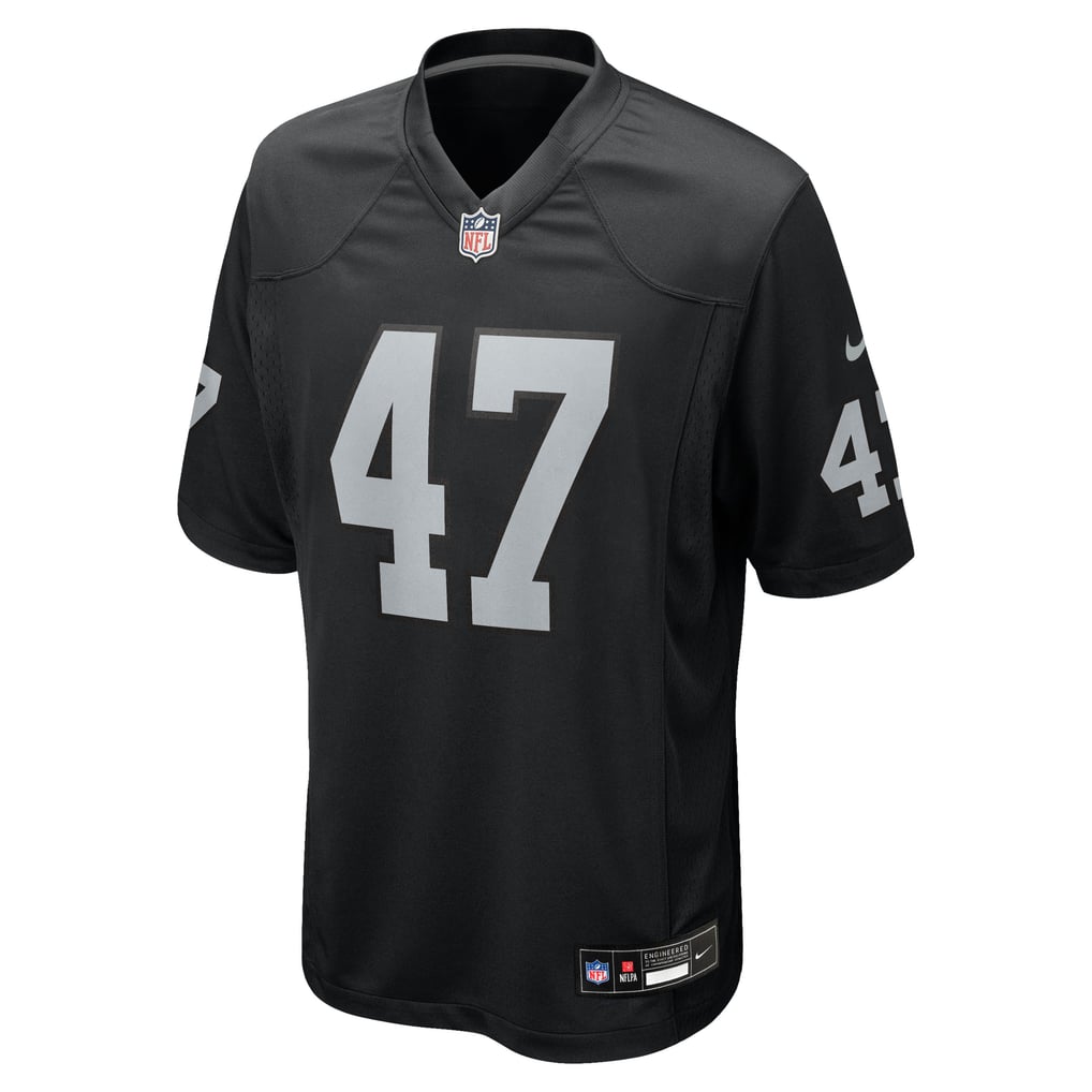 Men's Las Vegas Raiders Alex Ward Nike  Black Team Game Jersey - Image 3