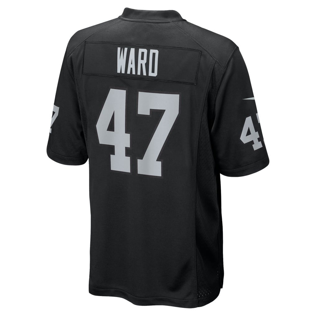 Men's Las Vegas Raiders Alex Ward Nike  Black Team Game Jersey - Image 4