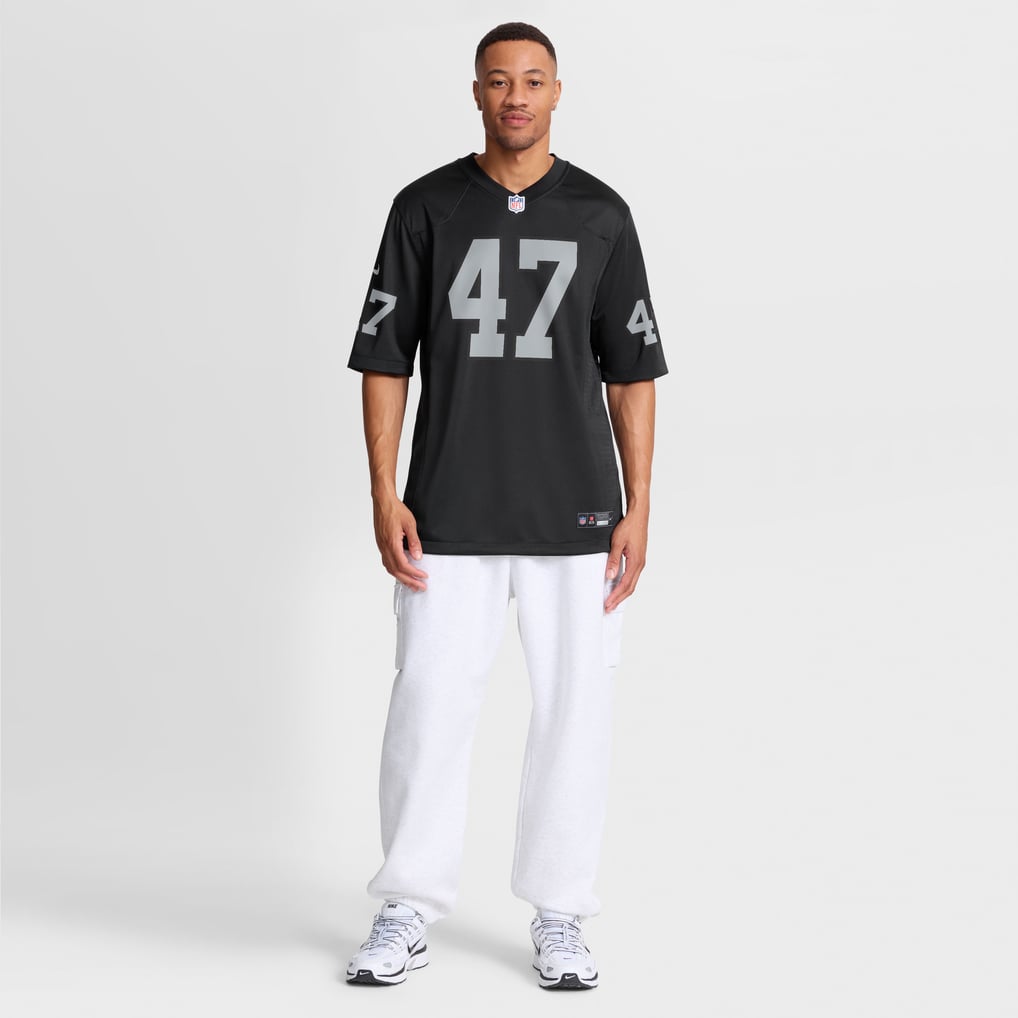 Men's Las Vegas Raiders Alex Ward Nike  Black Team Game Jersey - Image 5
