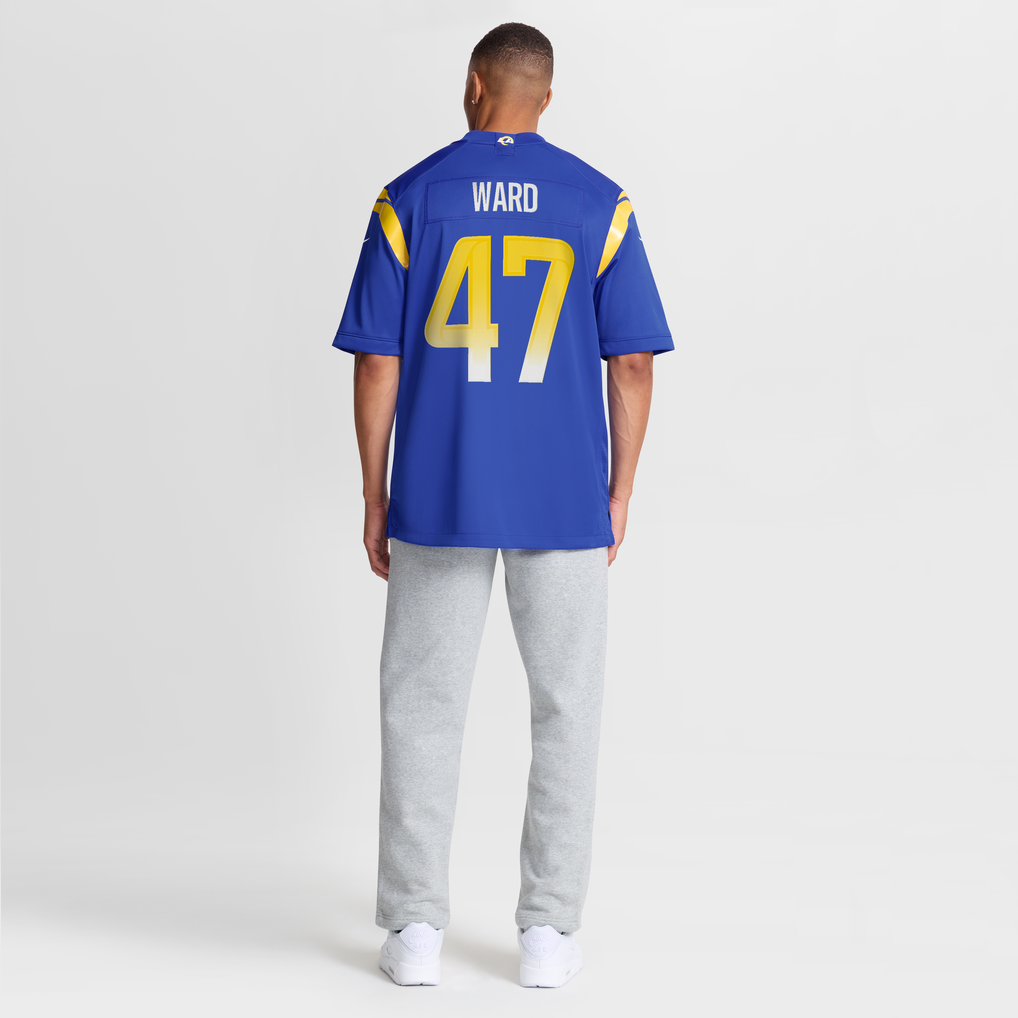 Men's Los Angeles Rams Alex Ward Nike Royal Home Game Jersey - Image 9