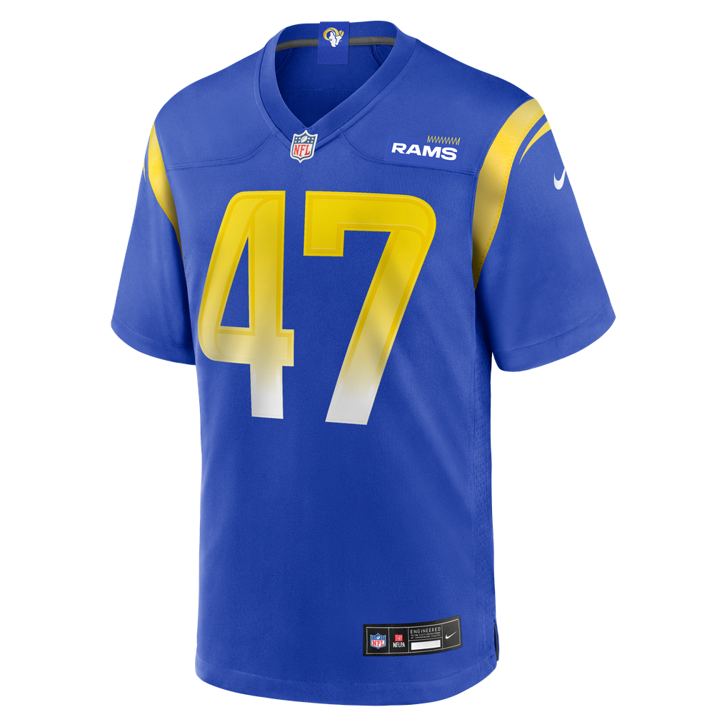 Men's Los Angeles Rams Alex Ward Nike Royal Home Game Jersey - Image 3