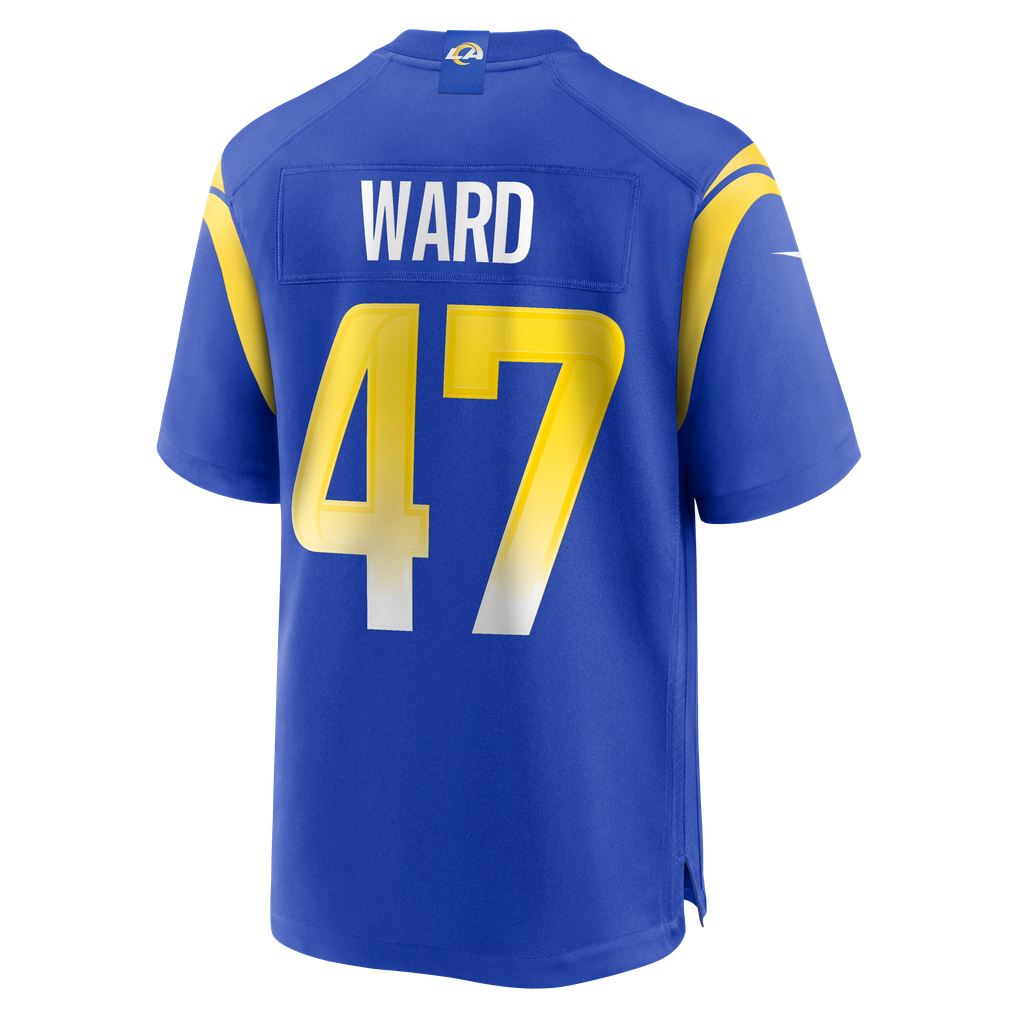 Men's Los Angeles Rams Alex Ward Nike Royal Home Game Jersey - Image 4