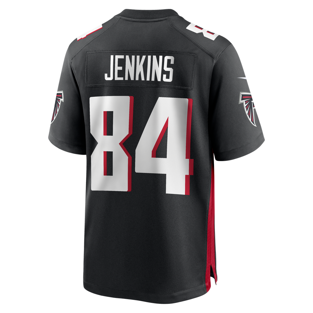 Men's Atlanta Falcons Alfred Jenkins Nike Black Game Retired Player Jersey