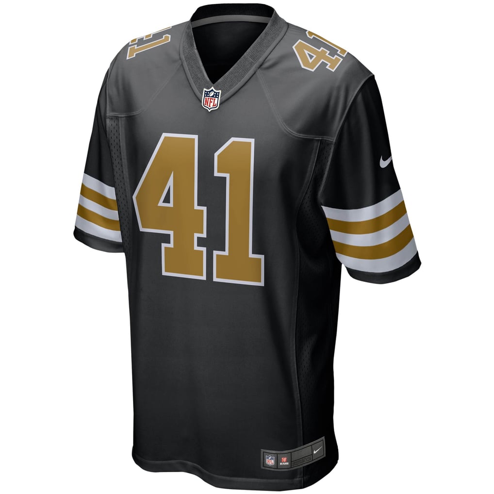 Men's New Orleans Saints Alvin Kamara Nike Black Alternate Game Jersey - Image 3