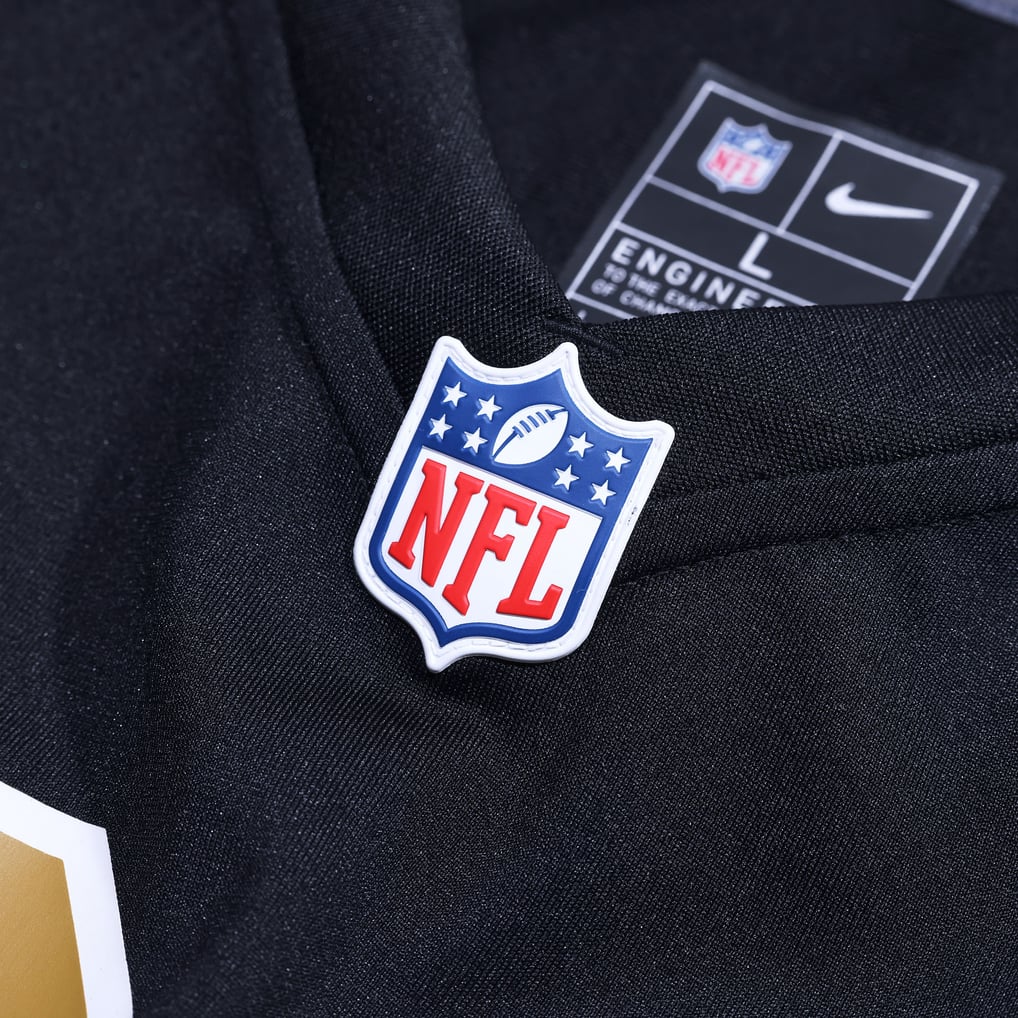 Men's New Orleans Saints Alvin Kamara Nike Black Alternate Game Jersey - Image 5