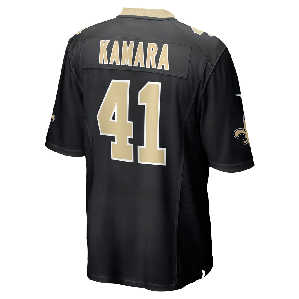 Men's New Orleans Saints Alvin Kamara Nike Black Team 60th Season Game Jersey
 - Image 6