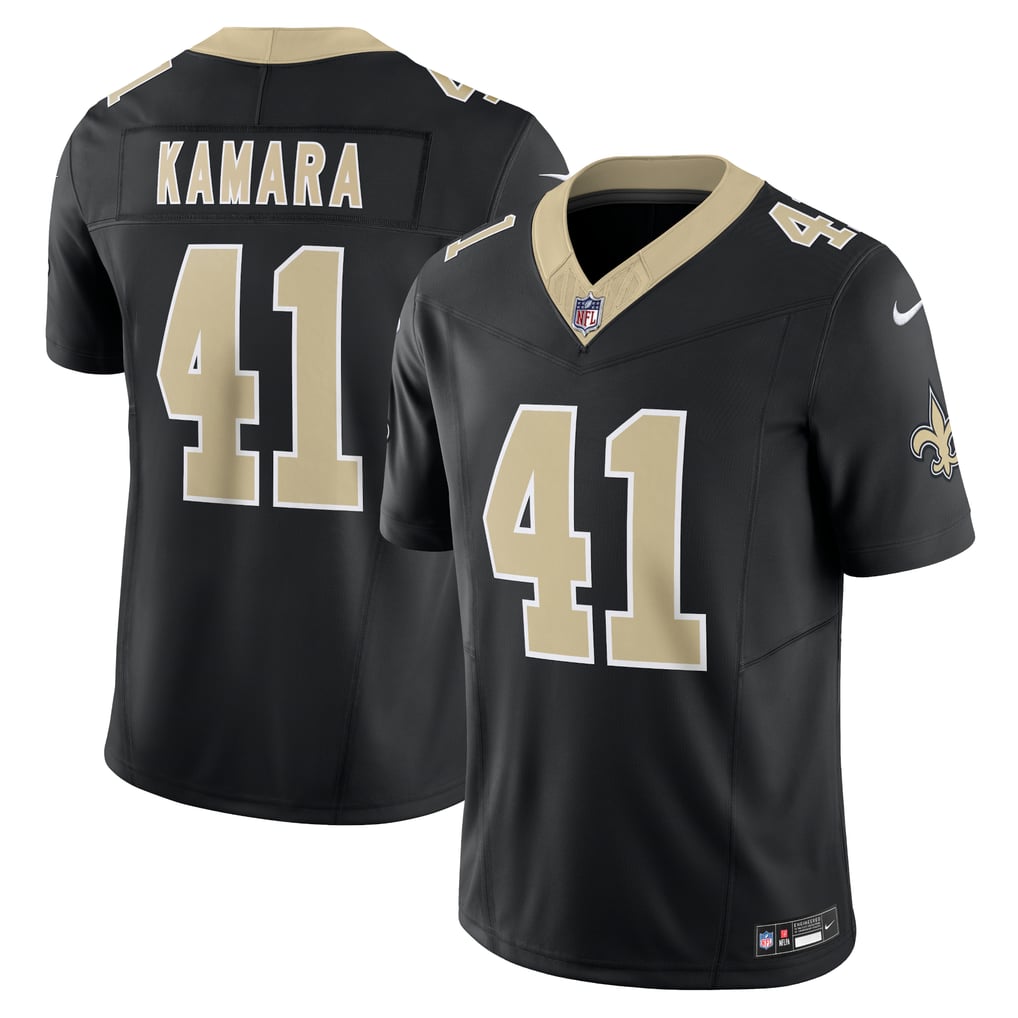 Men's New Orleans Saints Alvin Kamara Nike Black Vapor F.U.S.E. Limited Jersey - Image 1