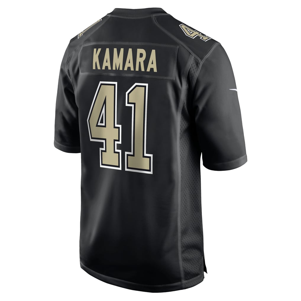 Men's New Orleans Saints Alvin Kamara Nike Carbon Black Fashion Game Jersey - Image 4