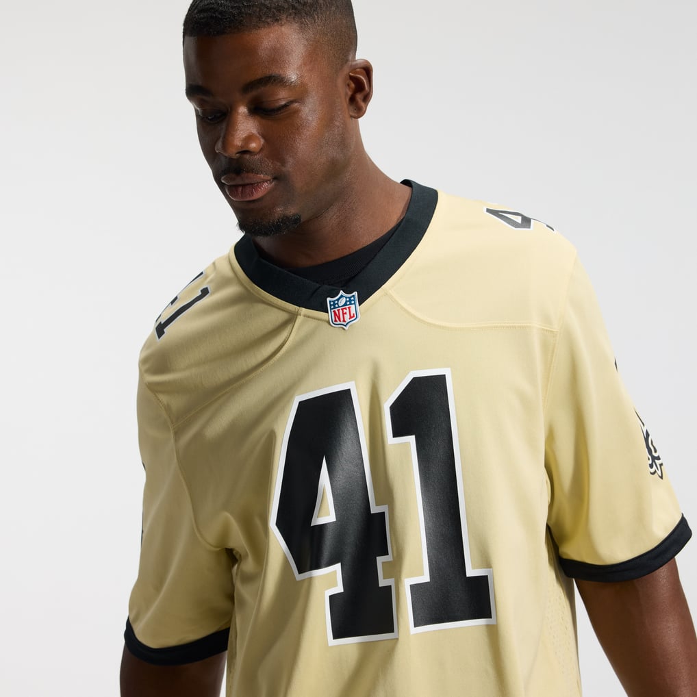 Men's New Orleans Saints Alvin Kamara Nike Gold Gameday Golds Alternate Game Player Jersey - Image 11