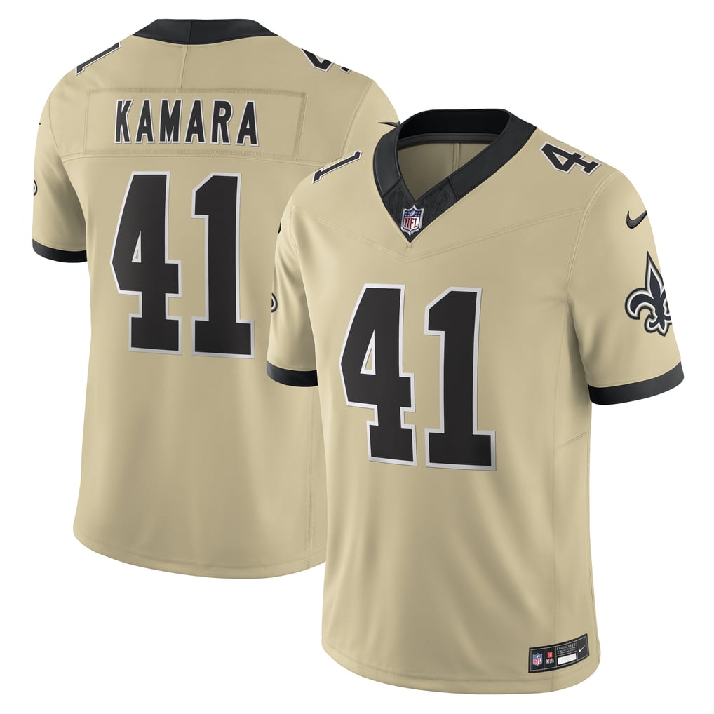 Men's New Orleans Saints Alvin Kamara Nike Gold Alternate Gameday Golds Alternate Vapor F.U.S.E. Limited Jersey - Image 1