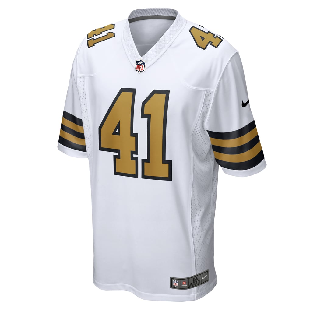 Men's New Orleans Saints Alvin Kamara Nike  White Alternate Game Jersey - Image 3