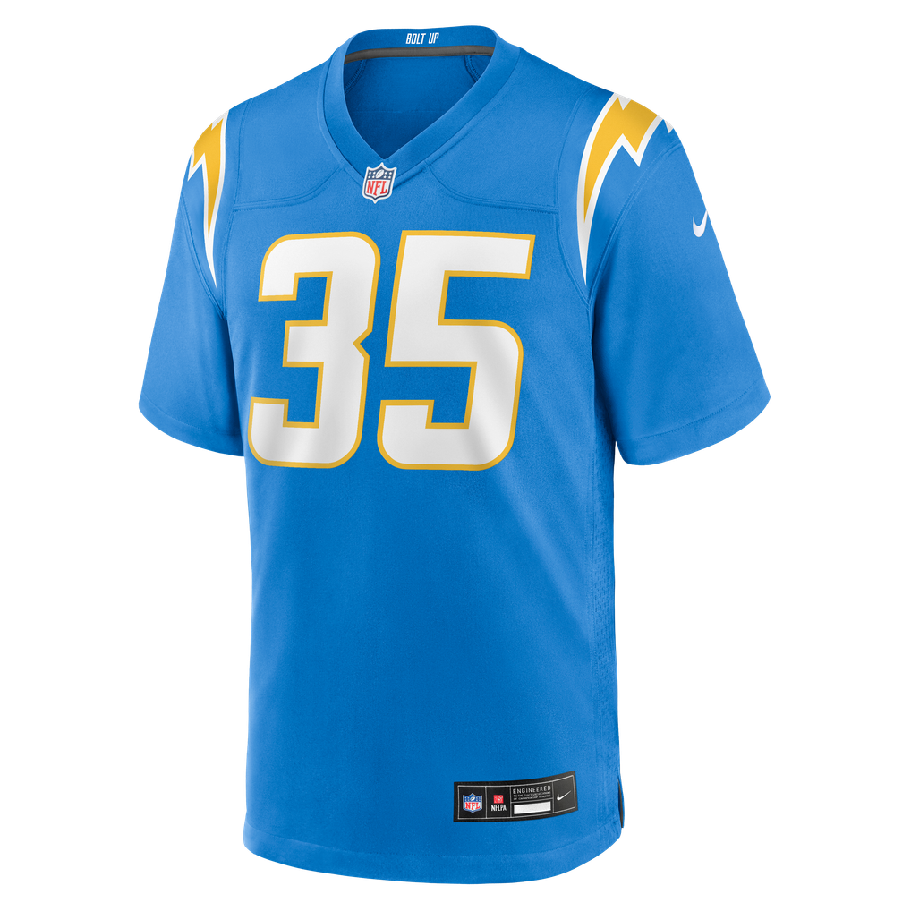 Men's Los Angeles Chargers Amar Johnson Nike Powder Blue Team Game Jersey - Image 5