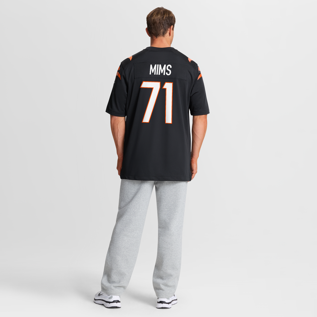Men's Cincinnati Bengals Amarius Mims Nike Black Player Game Jersey - Image 9