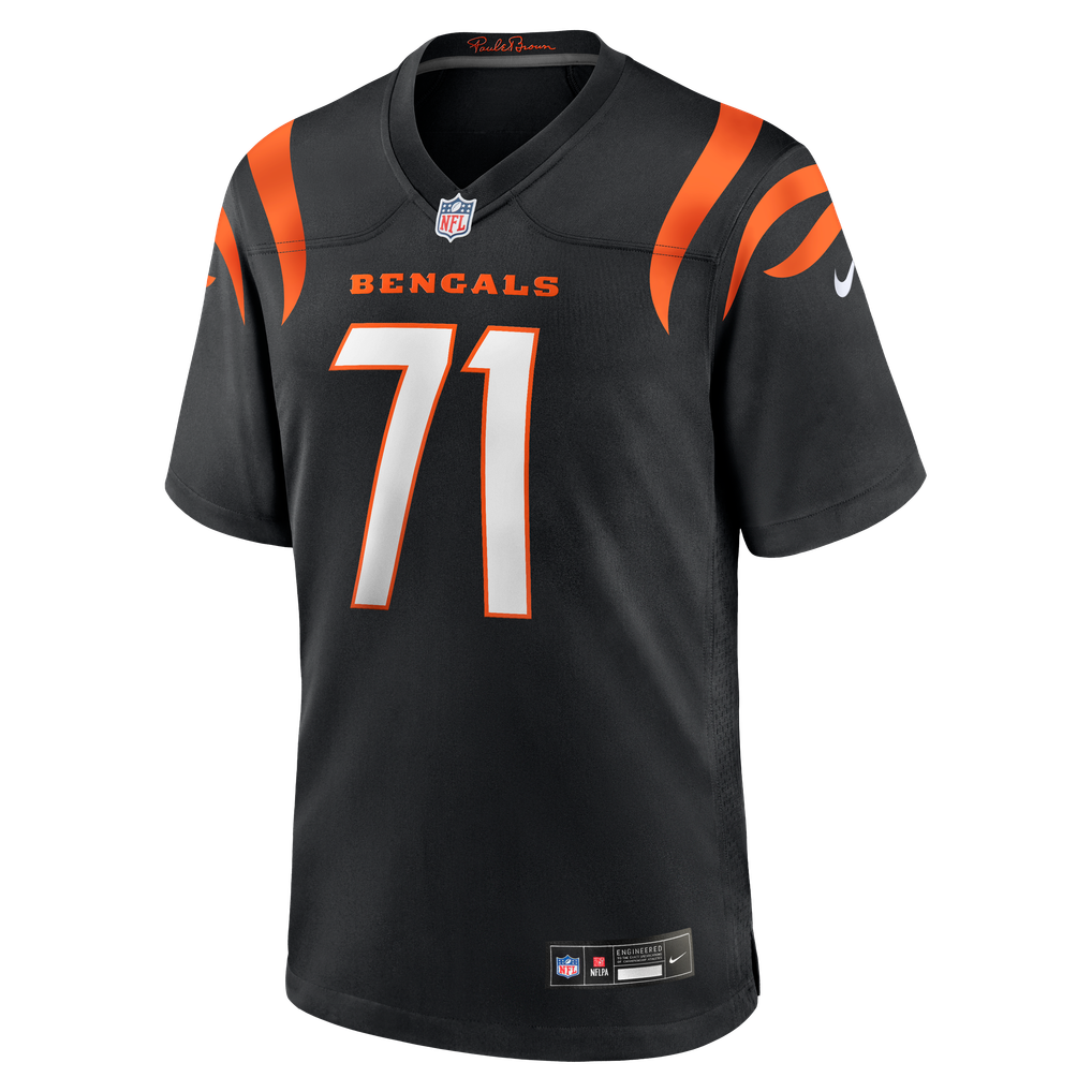 Men's Cincinnati Bengals Amarius Mims Nike Black Player Game Jersey - Image 3