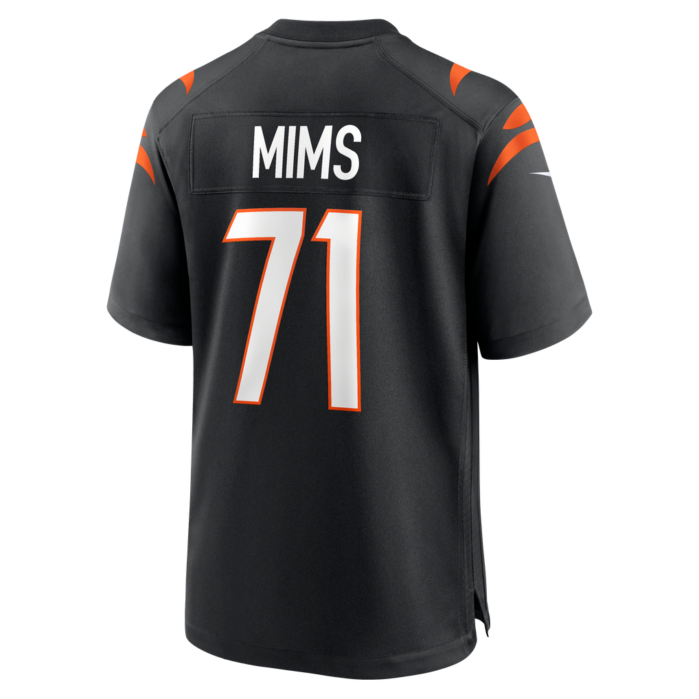 Men's Cincinnati Bengals Amarius Mims Nike Black Player Game Jersey - Image 4