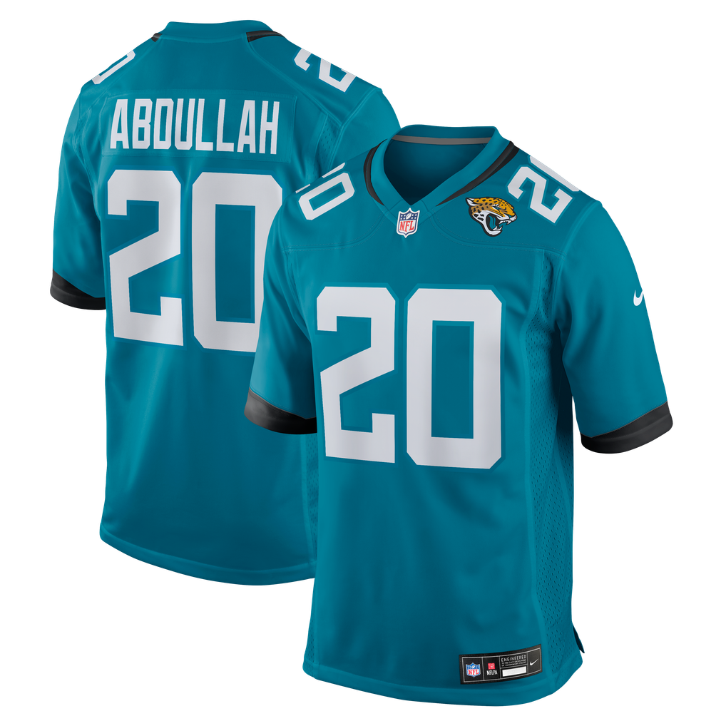 Men's Jacksonville Jaguars Ameer Abdullah Nike Teal Team Game Jersey - Image 2