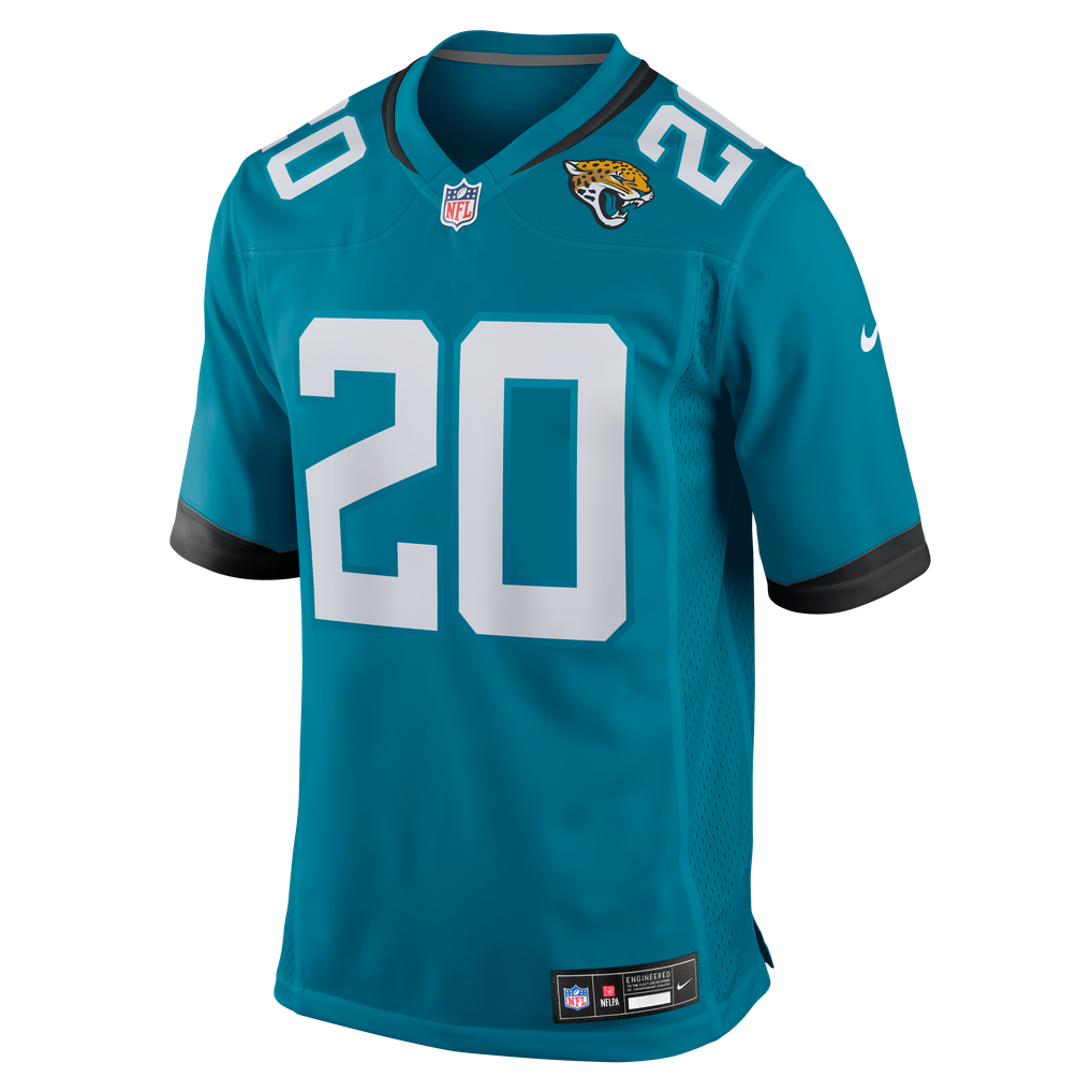 Men's Jacksonville Jaguars Ameer Abdullah Nike Teal Team Game Jersey - Image 5