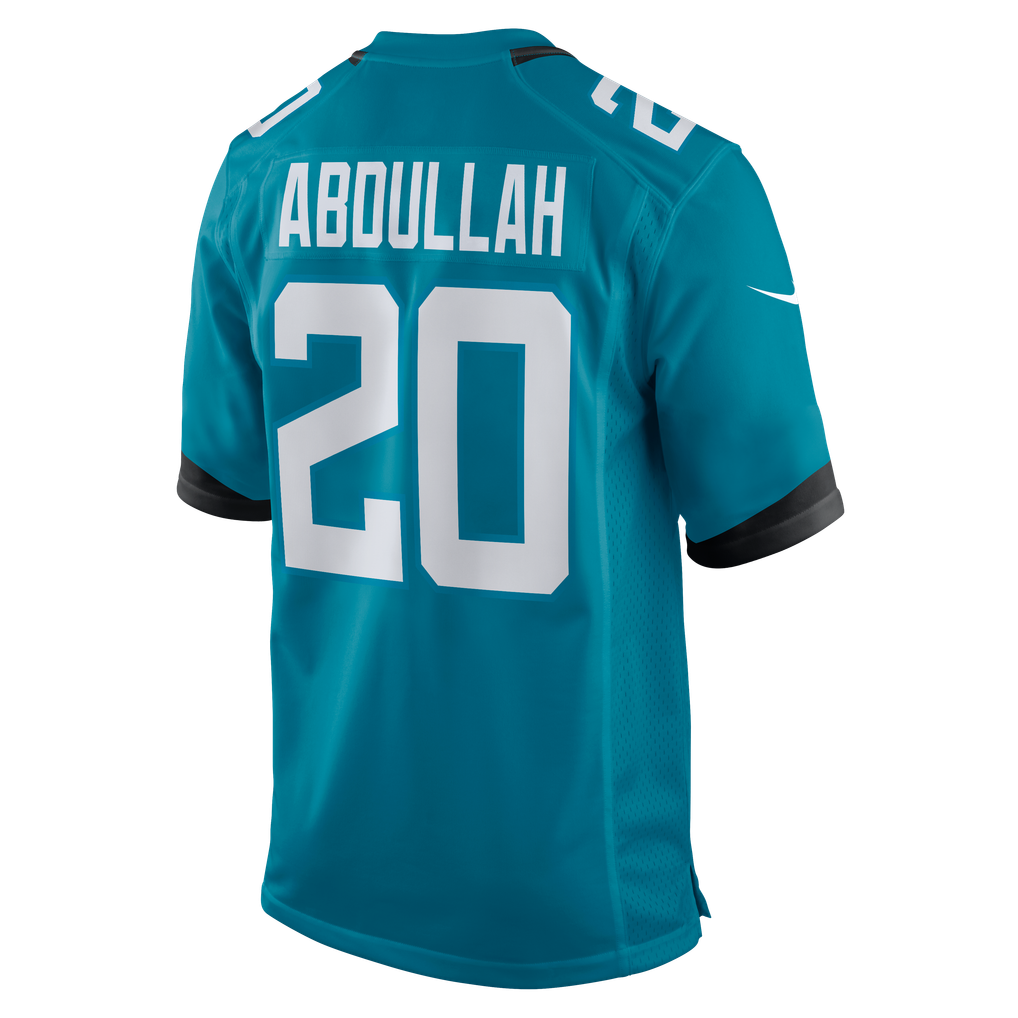 Men's Jacksonville Jaguars Ameer Abdullah Nike Teal Team Game Jersey - Image 6
