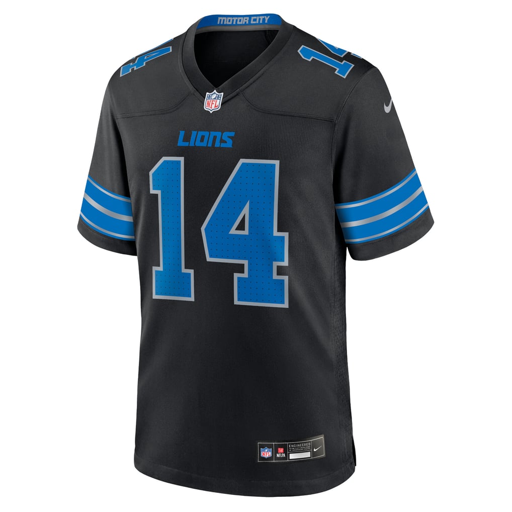 Men's Detroit Lions Amon-Ra St. Brown Nike Black 2nd Alternate Game Jersey - Image 3