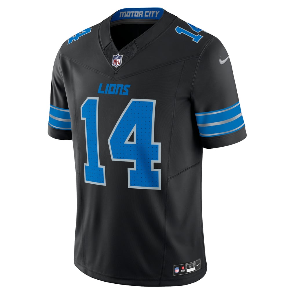 Men's Detroit Lions Amon-Ra St. Brown Nike Black 2nd Alternate Vapor F.U.S.E. Limited Jersey - Image 3