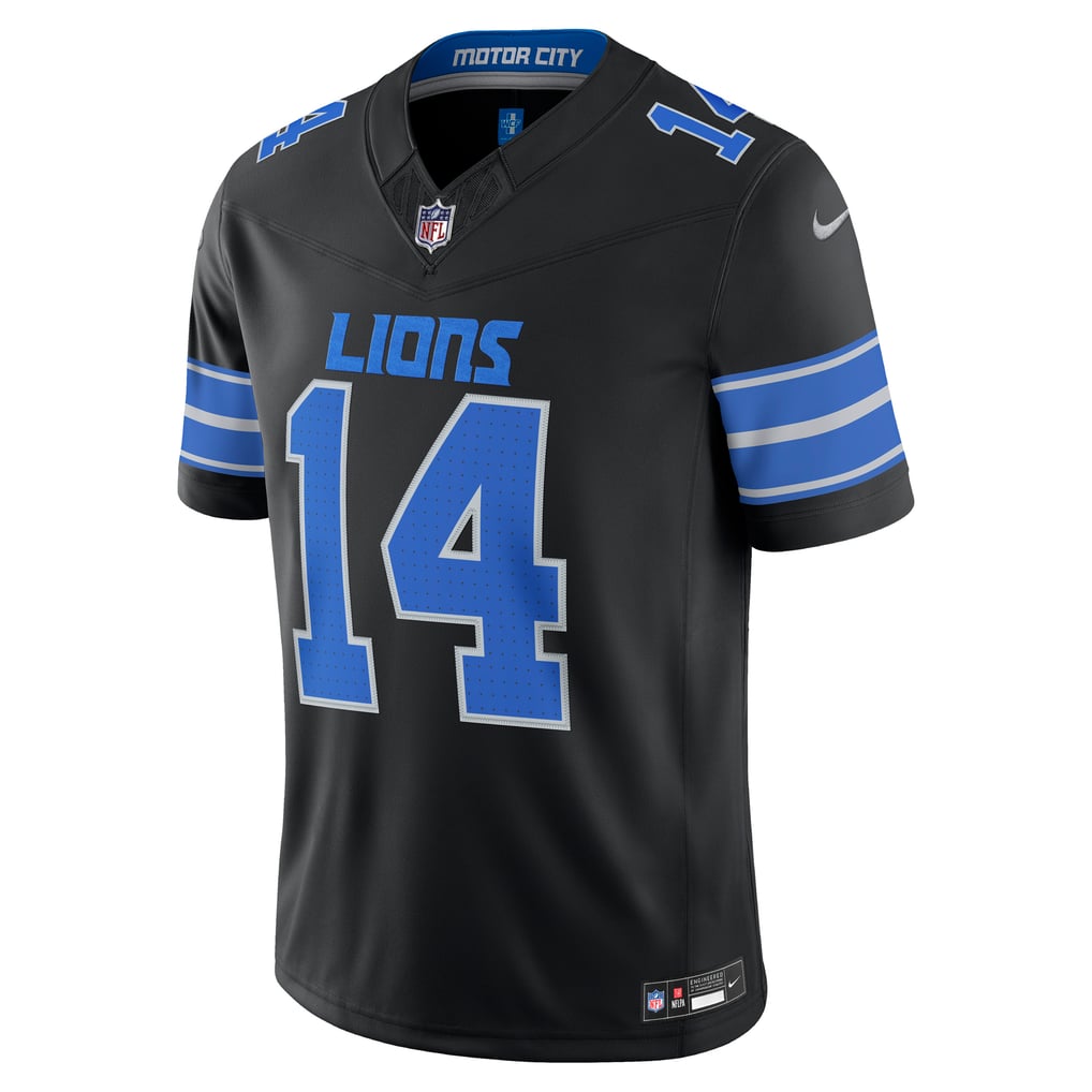 Men's Detroit Lions Amon-Ra St. Brown Nike Black Alternate Vapor F.U.S.E. Stitched Limited Jersey - Image 3