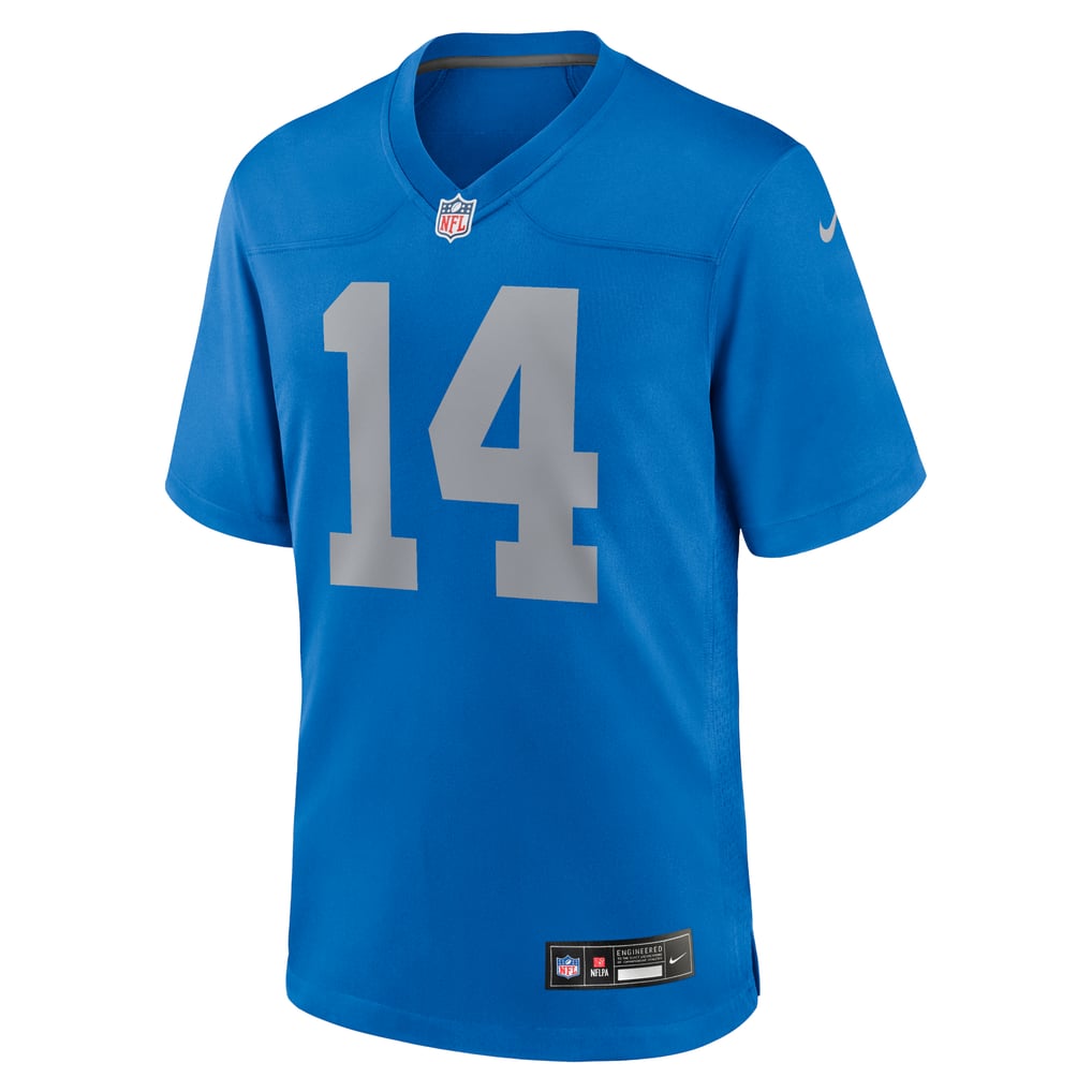 Men's Detroit Lions Amon-Ra St. Brown Nike  Blue Alternate Game Jersey - Image 3