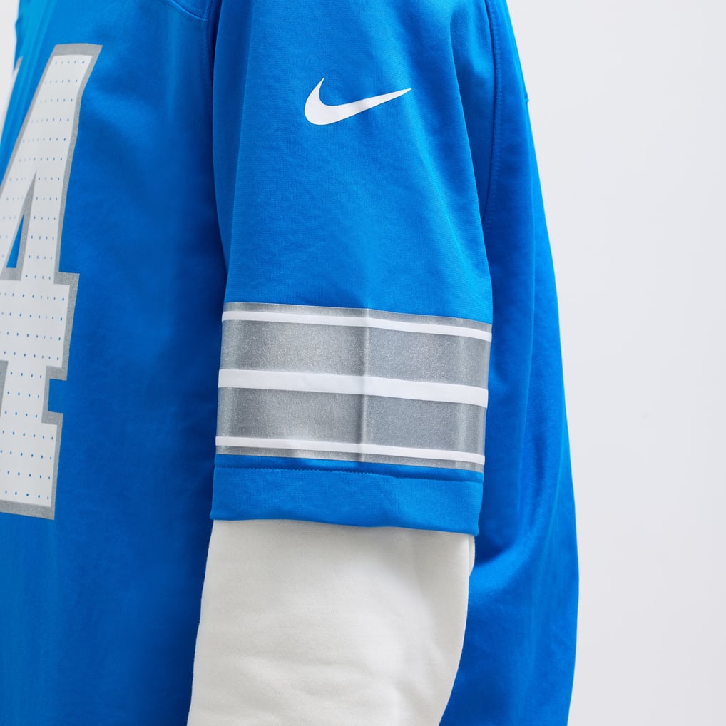 Men's Detroit Lions Amon-Ra St. Brown Nike Blue Game Jersey - Image 11
