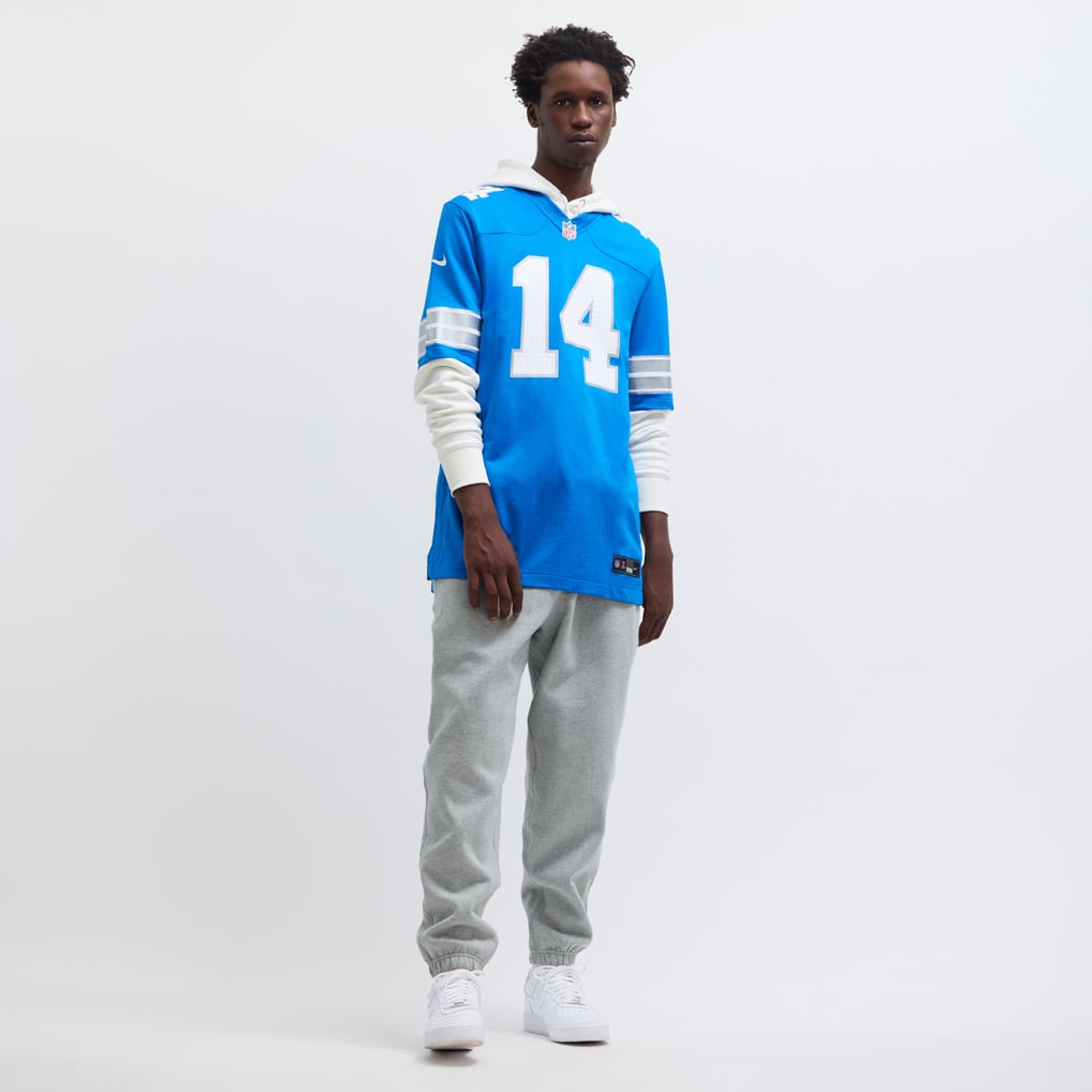 Men's Detroit Lions Amon-Ra St. Brown Nike Blue Game Jersey - Image 7