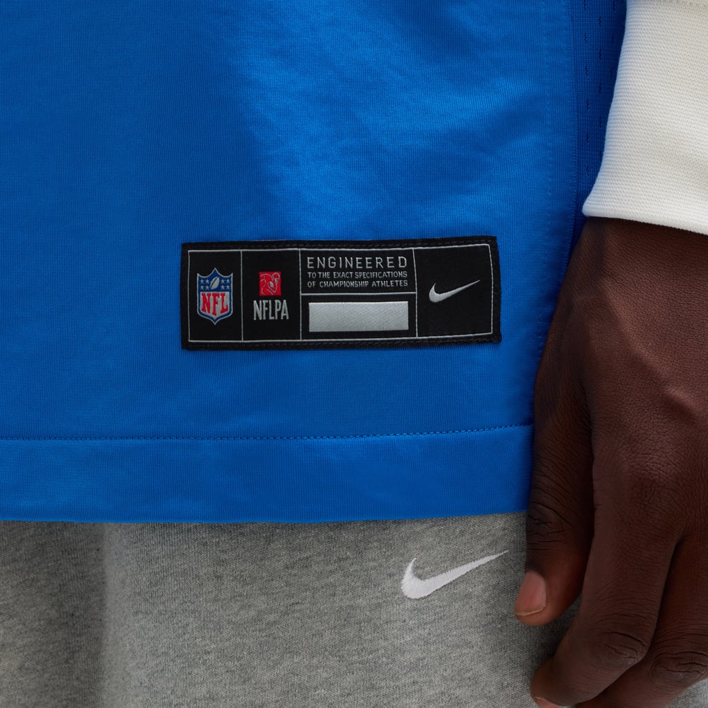 Men's Detroit Lions Amon-Ra St. Brown Nike Blue Game Jersey - Image 10