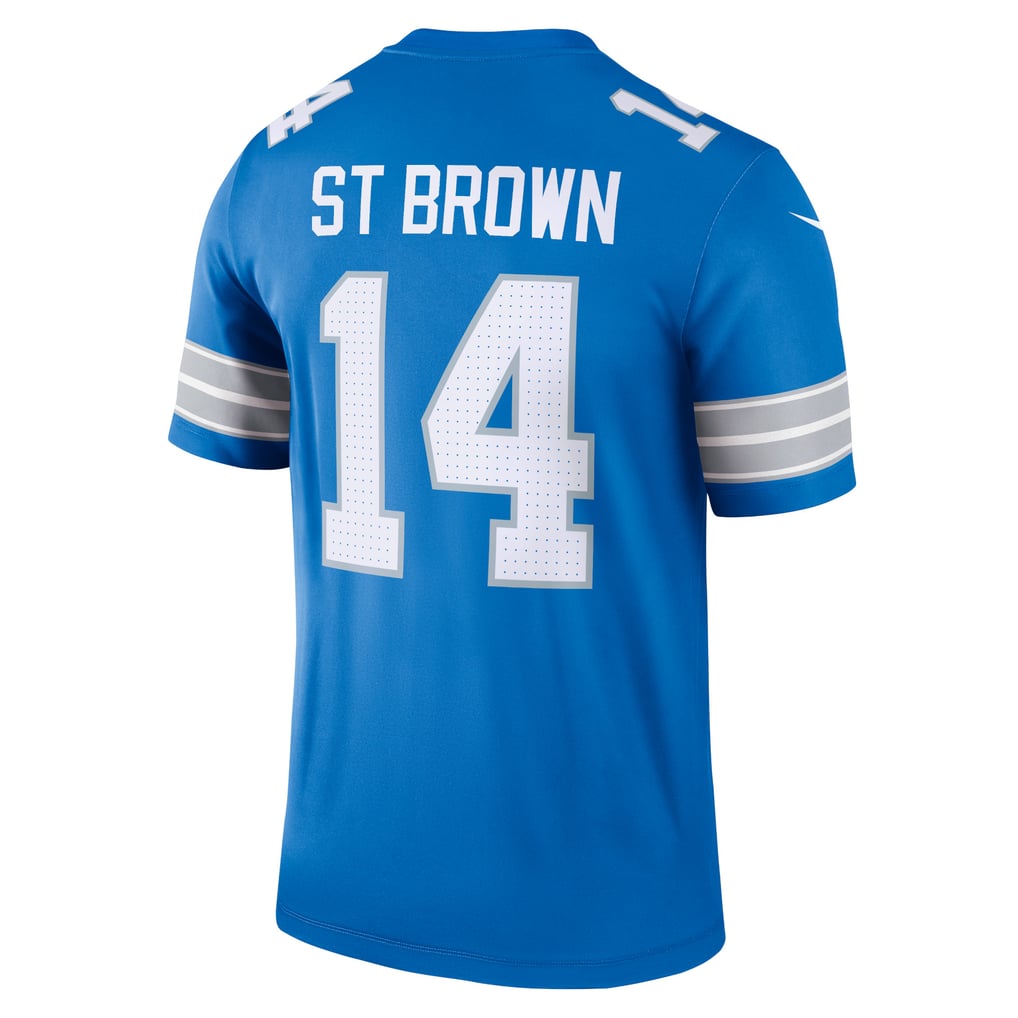 Men's Detroit Lions Amon-Ra St. Brown Nike Blue Legend Player Performance Top - Image 4