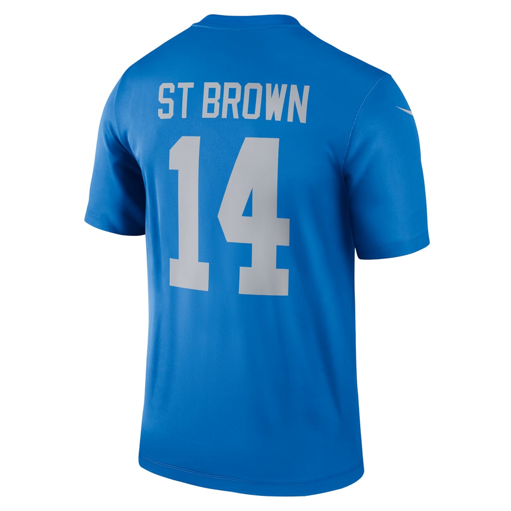 Men's Detroit Lions Amon-Ra St. Brown Nike Blue Legend Player Performance Top - Image 4