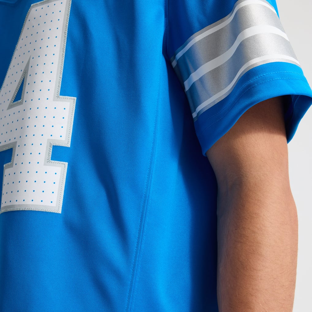 Men's Detroit Lions Amon-Ra St. Brown Nike Blue Team Vapor F.U.S.E. Stitched Limited Jersey - Image 14