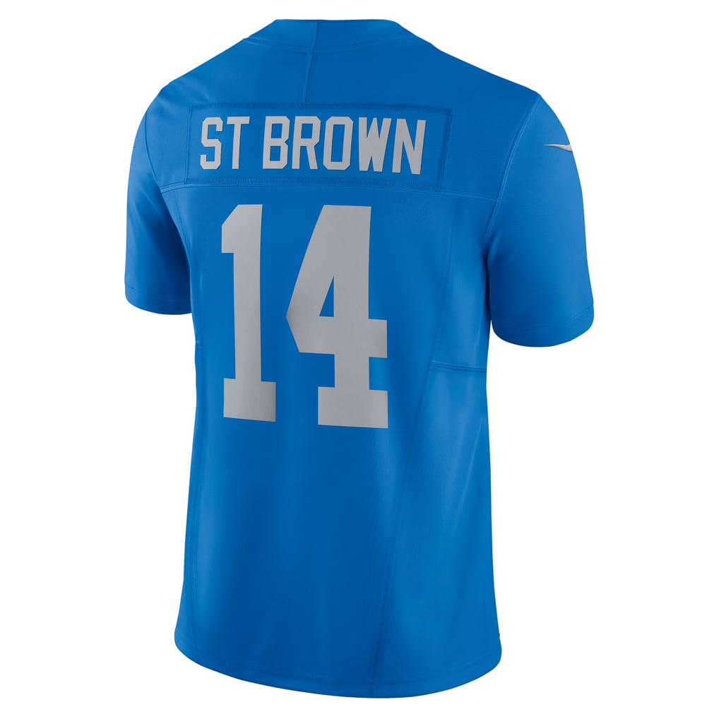 Men's Detroit Lions Amon-Ra St. Brown Nike Blue Vapor F.U.S.E. Alternate Limited Jersey - Image 4