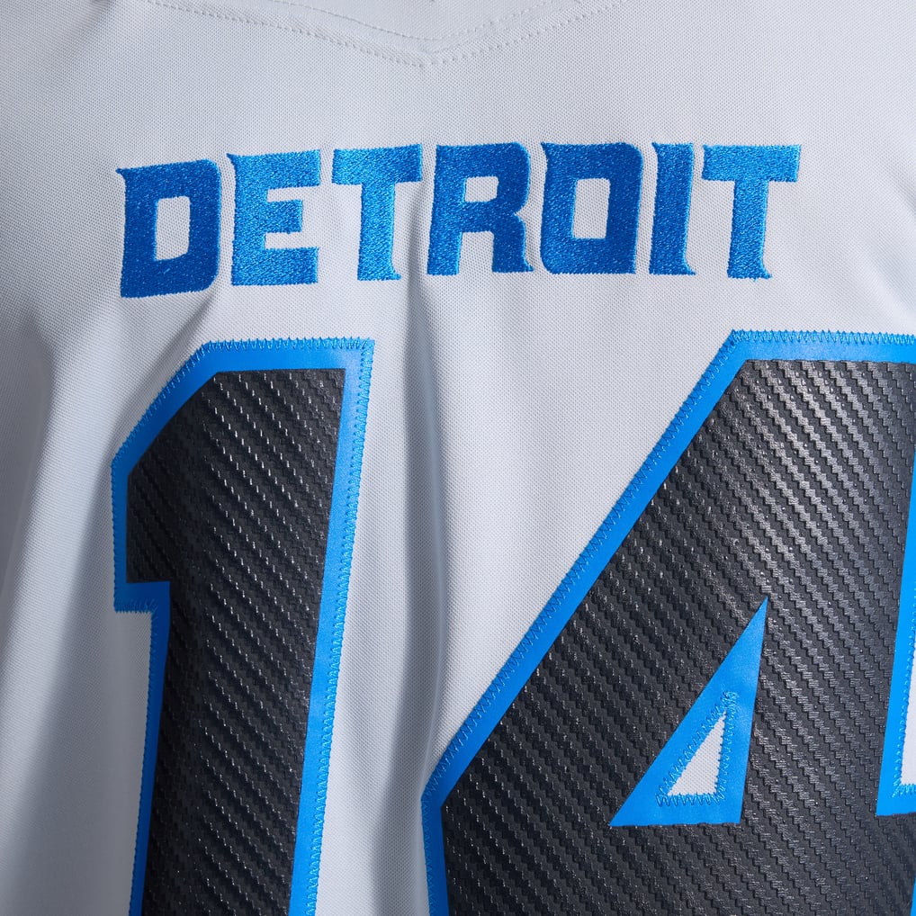 Men's Detroit Lions Amon-Ra St. Brown Nike Silver 2026 Rivalries Collection Stitched Limited Jersey - Image 11
