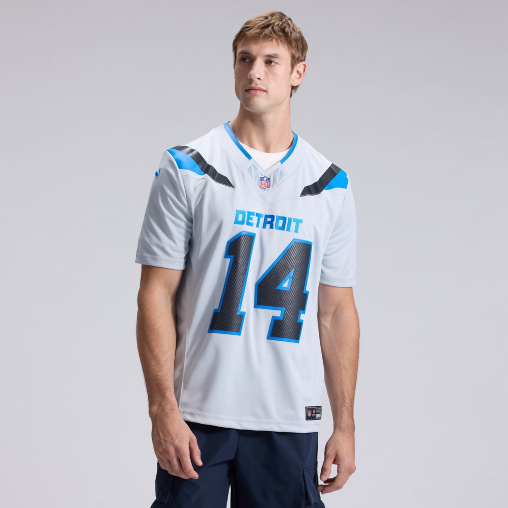 Men's Detroit Lions Amon-Ra St. Brown Nike Silver 2026 Rivalries Collection Stitched Limited Jersey - Image 3