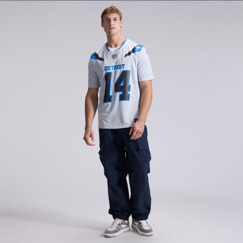 Men's Detroit Lions Amon-Ra St. Brown Nike Silver 2026 Rivalries Collection Stitched Limited Jersey - Image 5