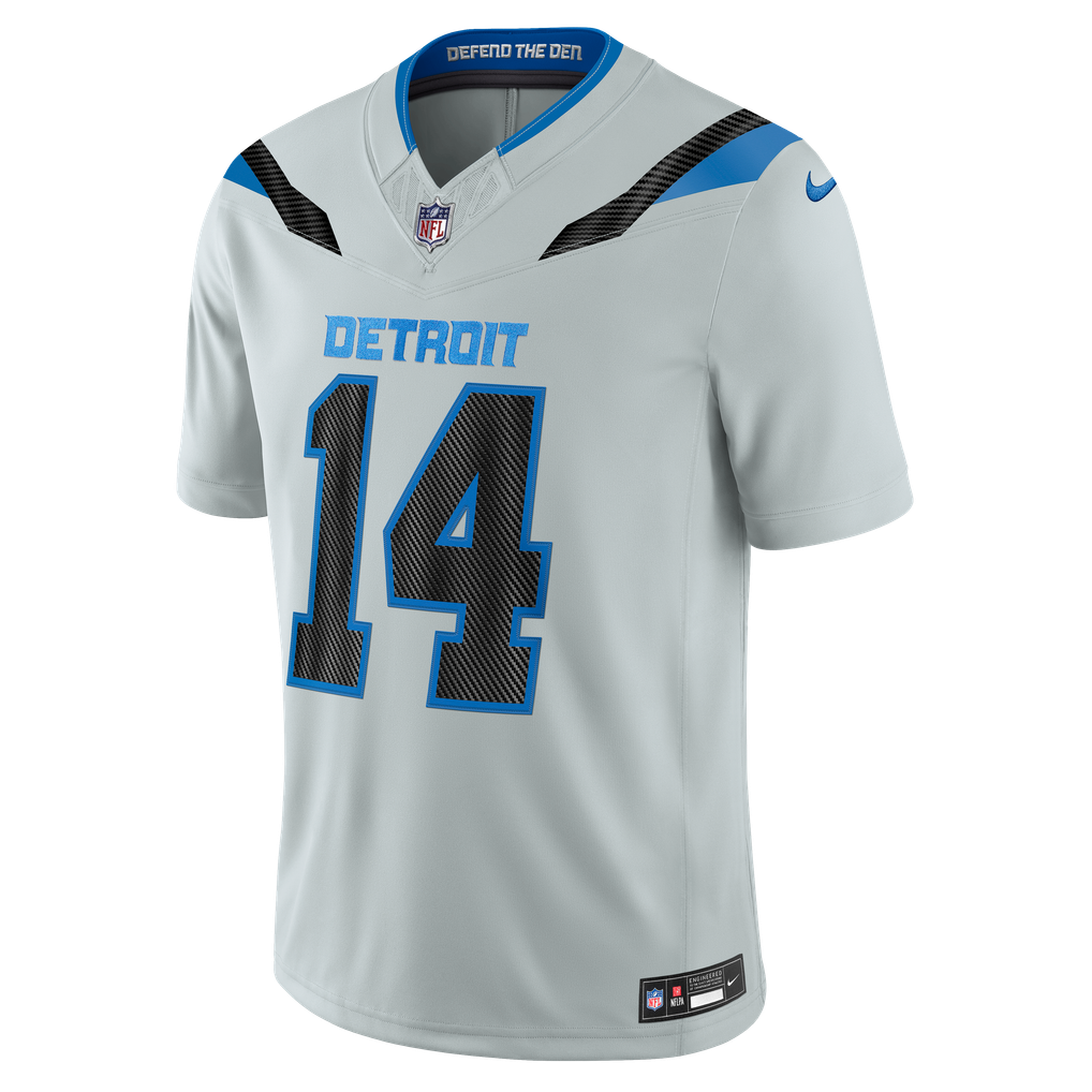 Men's Detroit Lions Amon-Ra St. Brown Nike Silver 2026 Rivalries Collection Stitched Limited Jersey - Image 7