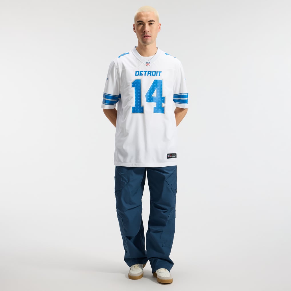 Men's Detroit Lions Amon-Ra St. Brown Nike White Game Jersey - Image 5