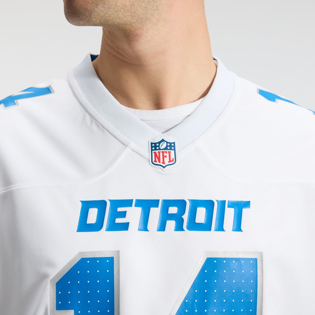 Men's Detroit Lions Amon-Ra St. Brown Nike White Game Jersey - Image 10