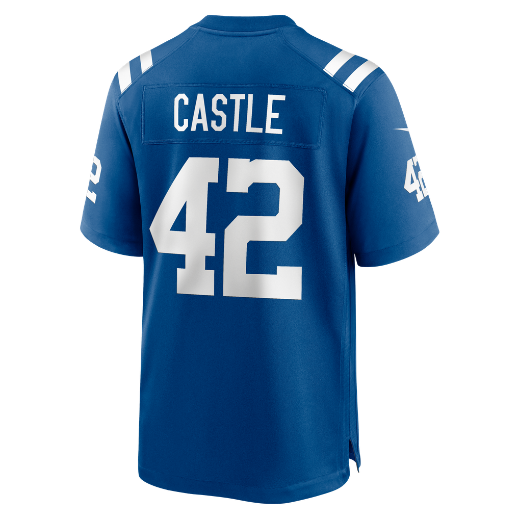 Men's Indianapolis Colts Anderson Castle Nike Royal Team Game Jersey - Image 6