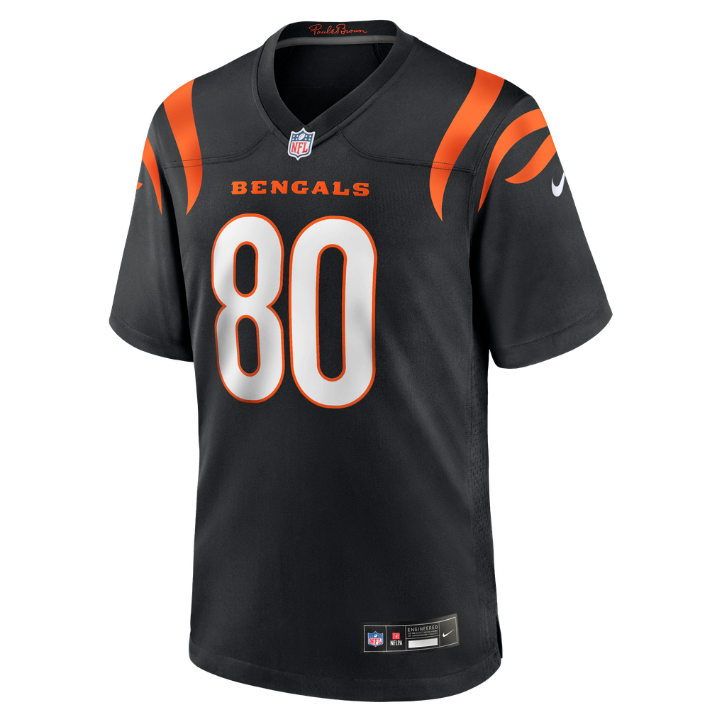 Men's Cincinnati Bengals Andrei Iosivas Nike Black Team Game Jersey - Image 3