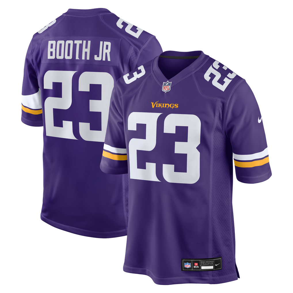 Men's Minnesota Vikings Andrew Booth Jr. Nike Purple Player Game Jersey - Image 2