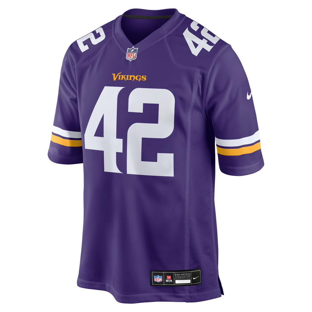 Men's Minnesota Vikings Andrew DePaola Nike Purple Game Jersey - Image 3