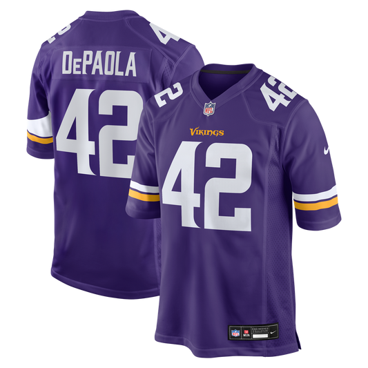Men's Minnesota Vikings Andrew DePaola Nike Purple Game Jersey - Image 1