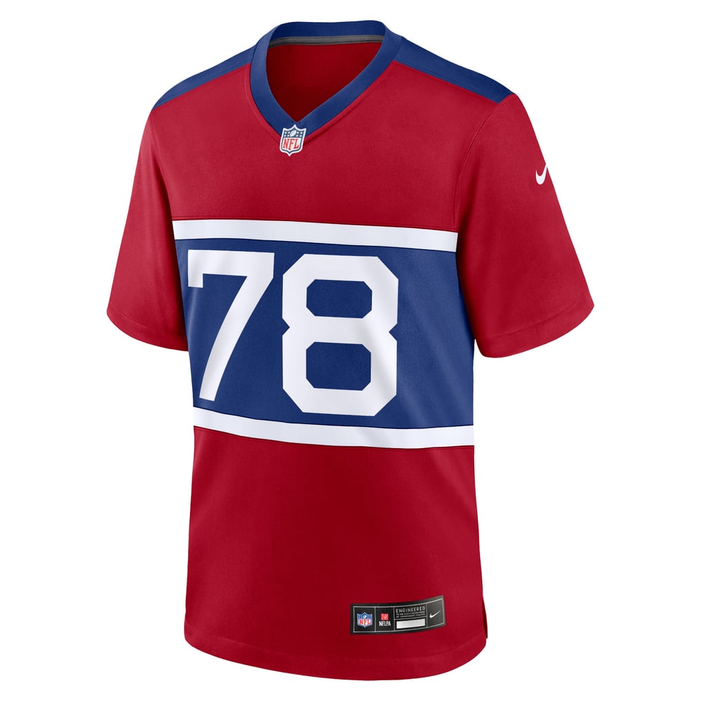 Men's New York Giants Andrew Thomas Nike Century Red Alternate Player Game Jersey - Image 3