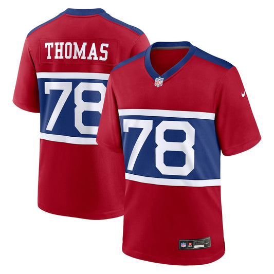 Men's New York Giants Andrew Thomas Nike Century Red Alternate Player Game Jersey - Image 1