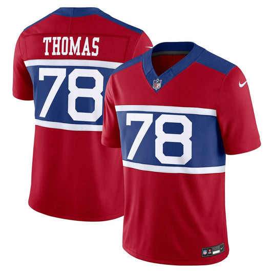 Men's New York Giants Andrew Thomas Nike Century Red Alternate Vapor F.U.S.E. Limited Jersey - Image 1