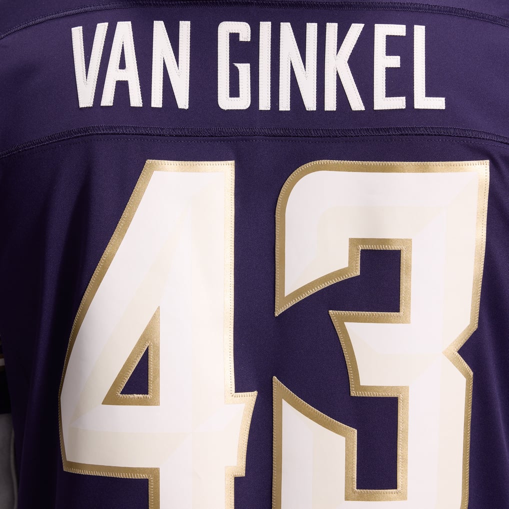 Men's Minnesota Vikings Andrew Van Ginkel Nike Purple 2026 Rivalries Collection Stitched Limited Jersey - Image 20