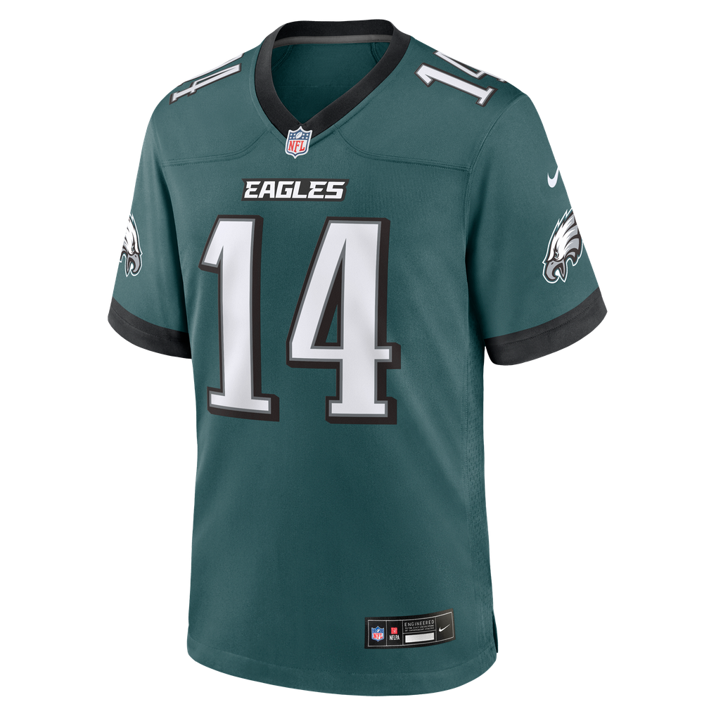 Men's Philadelphia Eagles Andy Dalton Nike Midnight Green Team Game Jersey - Image 3